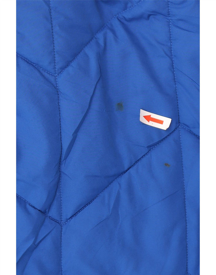 Marks & Spencer Polstret jakke til kvinder UK 12 Medium Blue Polyester