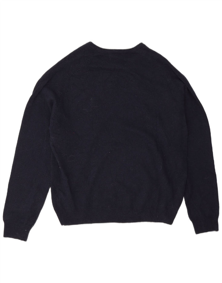 Marks & Spencer Herre Regular Fit V-hals sweater XL marineblå uld