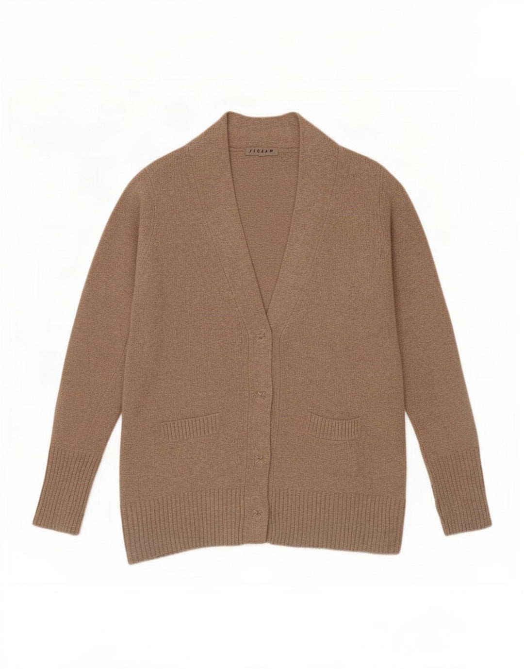 Jigsaw Dame Cardigan Sweater UK 14 Medium Beige Uld