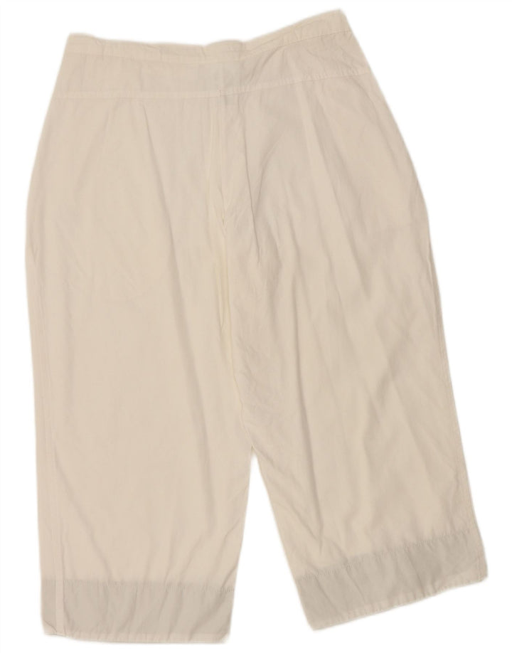 Adidas Bermuda Shorts til kvinder UK 12 Medium W30 Hvid Bomuld