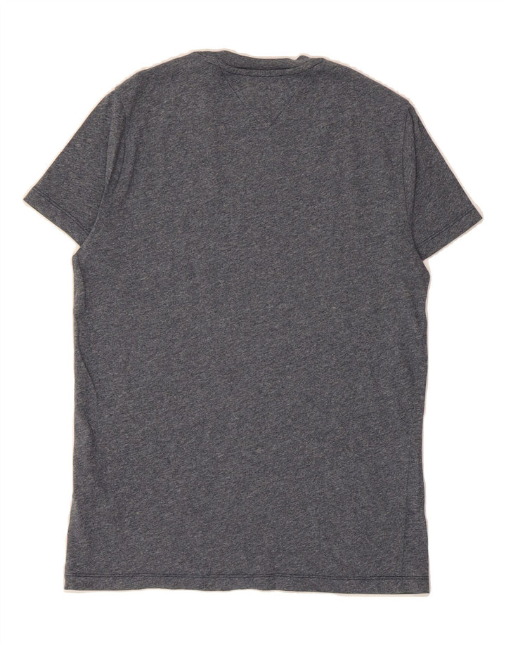 TOMMY HILFIGER Mens T-Shirt Top Small Navy Blue Cotton Vintage Tommy Hilfiger and Second-Hand Tommy Hilfiger from Messina Hembry 