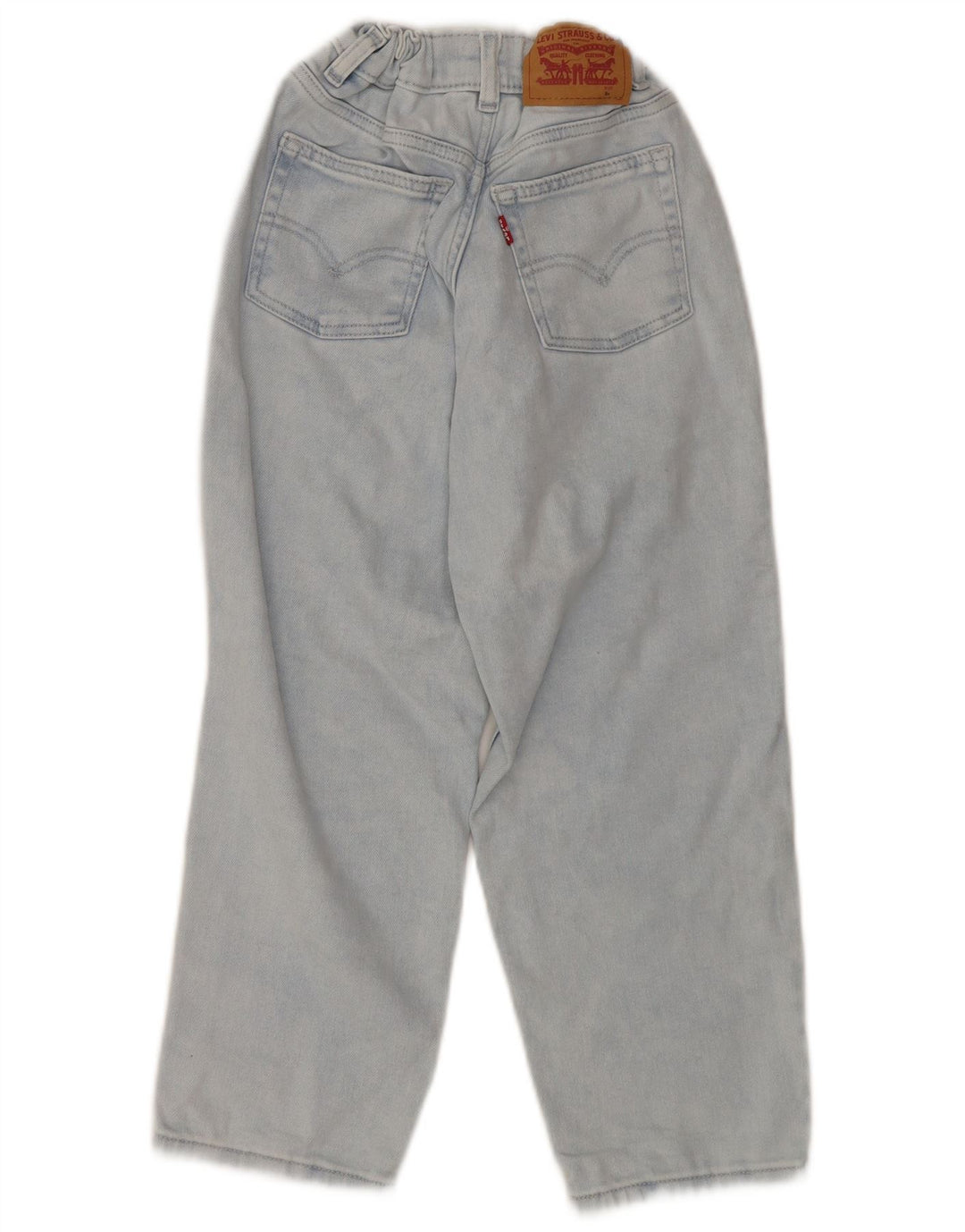 LEVI'S Piger Loose Fit Tapered Jeans 7-8 år W24 L23 Blå