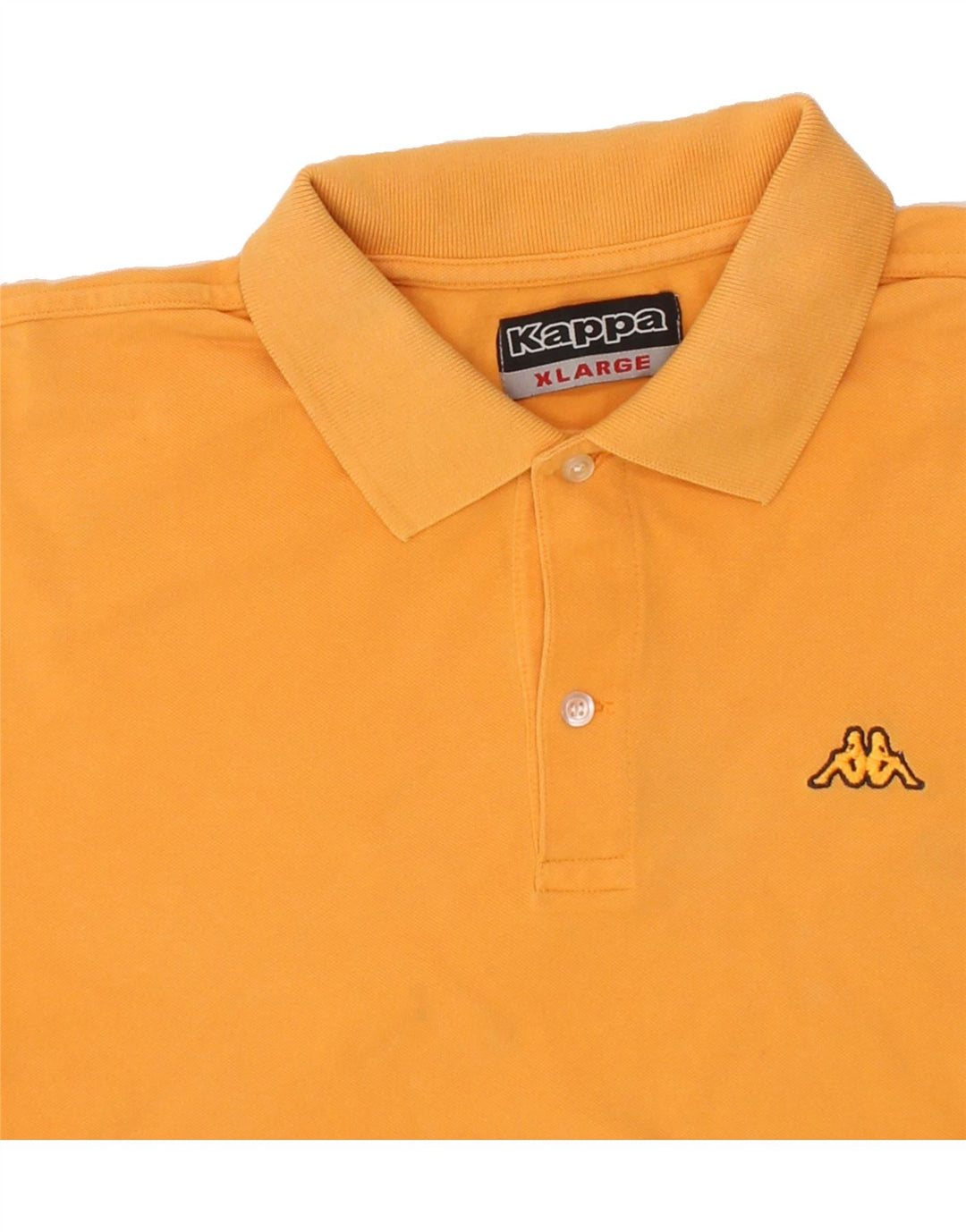 KAPPA Mens Polo Shirt XL Orange Cotton Vintage Kappa and Second-Hand Kappa from Messina Hembry 