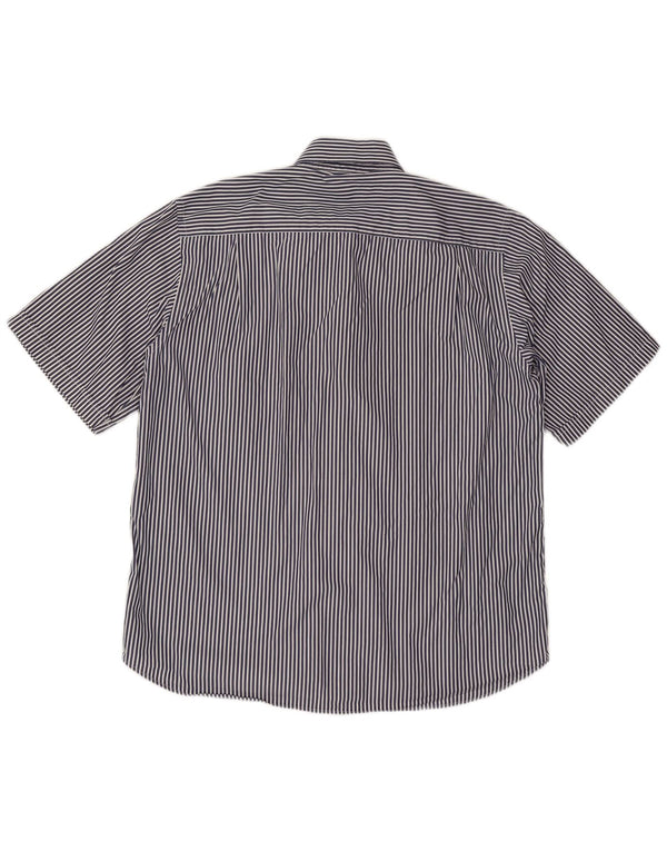 Paul & Shark Kortærmet Herreskjorte Størrelse 42 Large Navy Blue Nålestribe