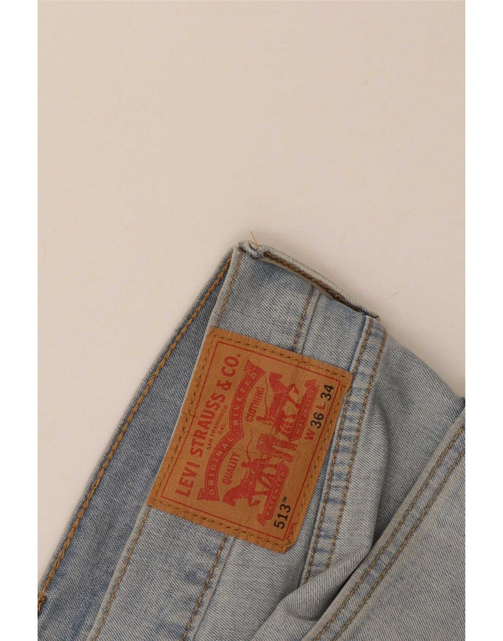 Levi's Dame 513 Straight Jeans W36 L30 Blå