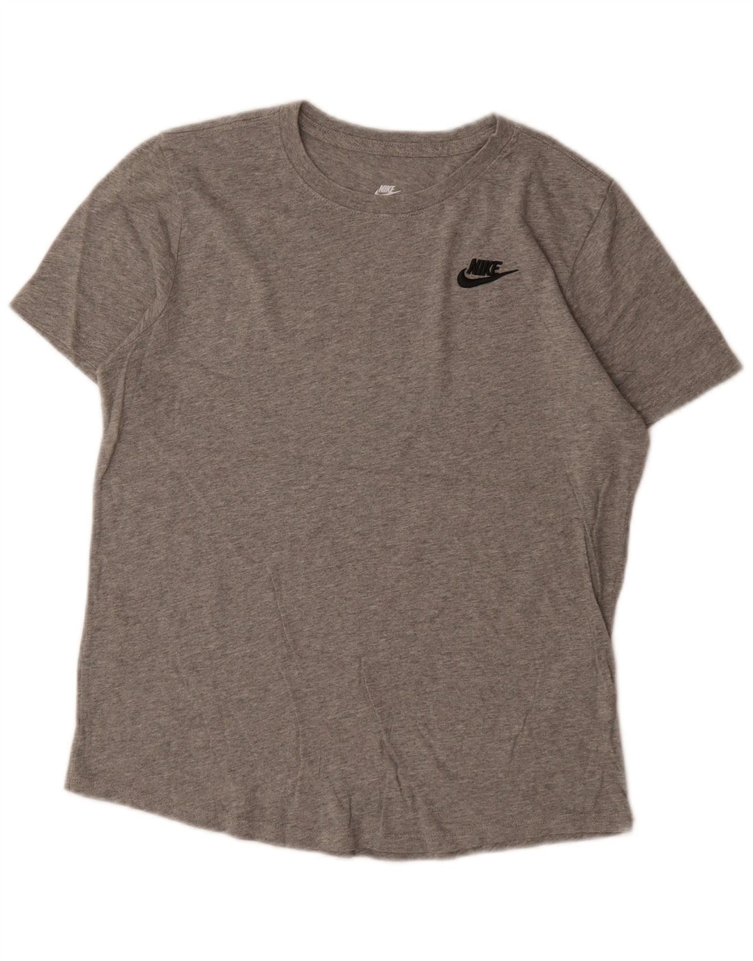 Nike T-shirt top til mænd, lille grå flækket bomuld