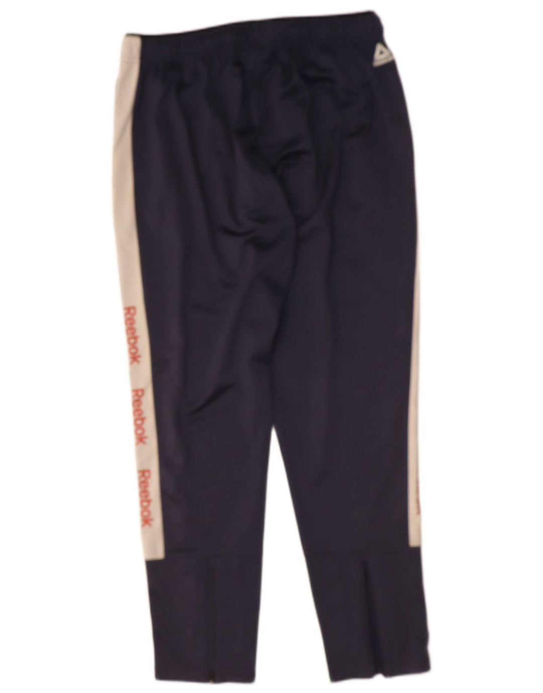 REEBOK Mens Tracksuit Trousers XL Navy Blue Colourblock Polyester