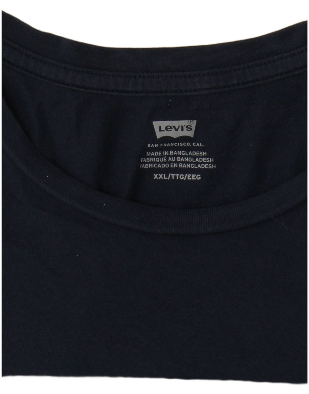 Levi's Herre grafisk T-shirt top 2XL marineblå