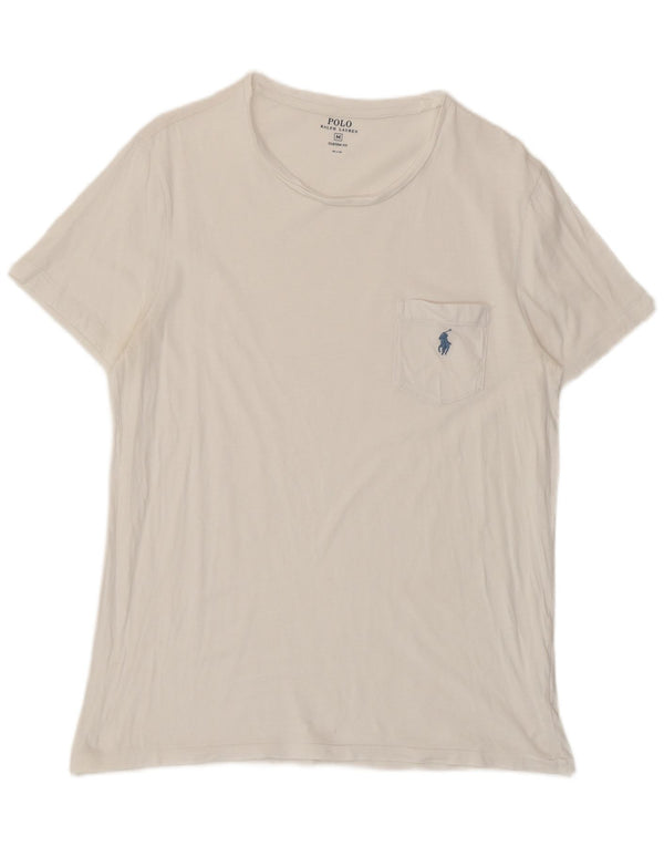 Polo Ralph Lauren Herre Custom Fit T-shirt Top Medium White