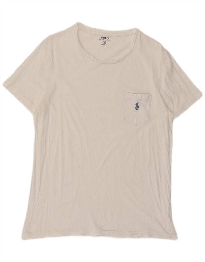 Polo Ralph Lauren Herre Custom Fit T-shirt Top Medium White
