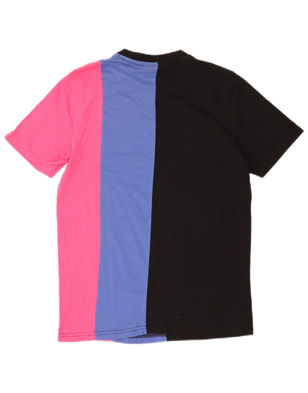 Fila Herre grafisk T-shirt Top Lille flerfarvet Colourblock Bomuld