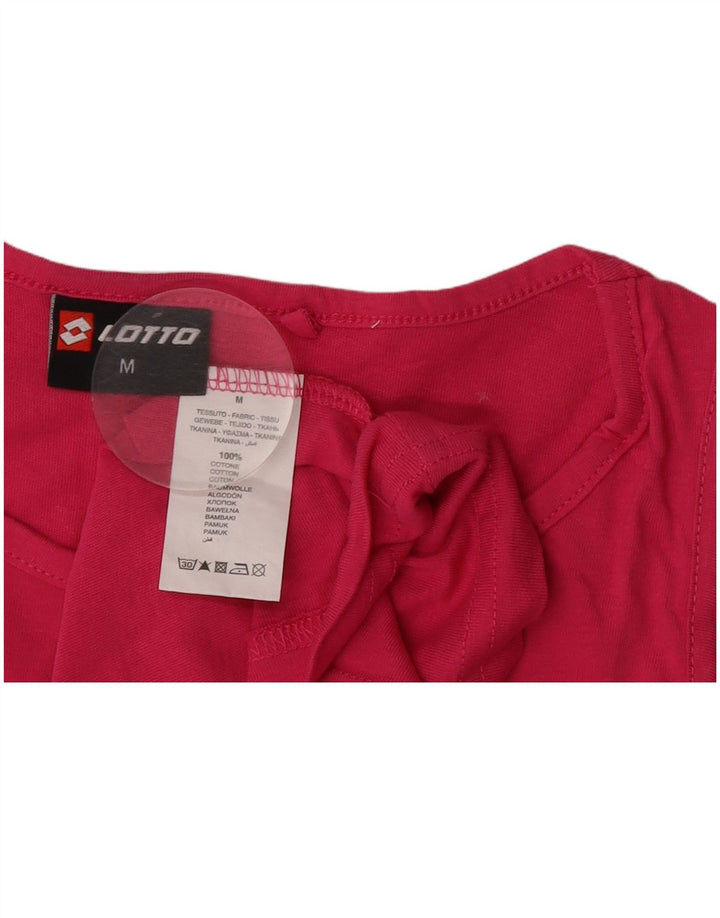 Lotto Kvinder Grafisk Vest Top UK 12 Medium Pink Bomuld