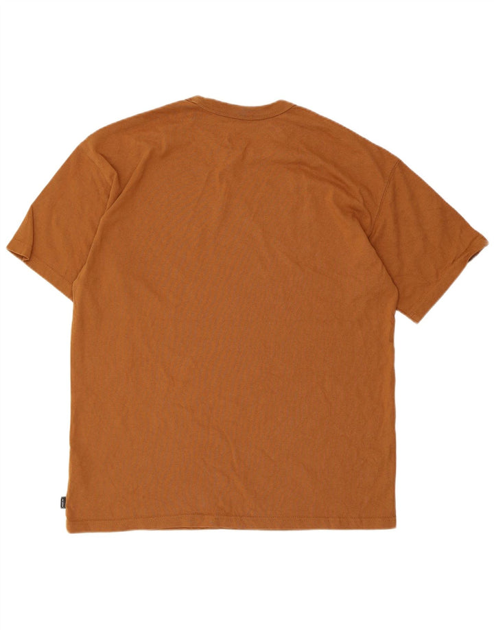 Nike Herre Loose Fit T-shirt Top Medium Brun Bomuld