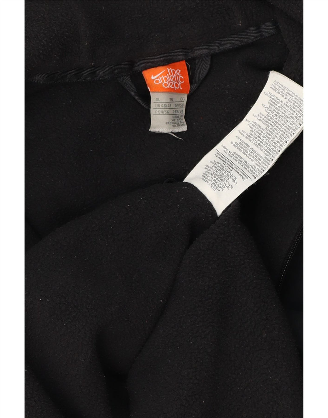 Nike Træningsdragt med hætte til mænd, topjakke UK 46/48 XL sort polyester