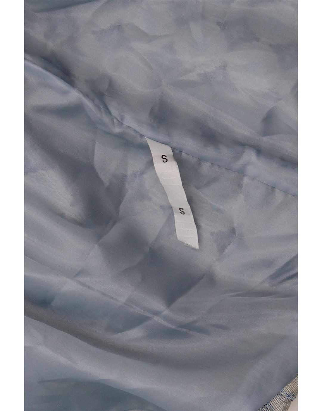 VINTAGE Dame 3/4-ærmet Bolero-jakke UK 10 Small Blue Geometric