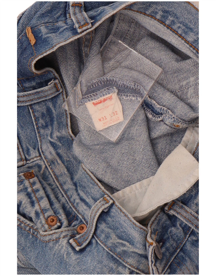 Levi's denimshorts til mænd W31 mellemblå bomuld