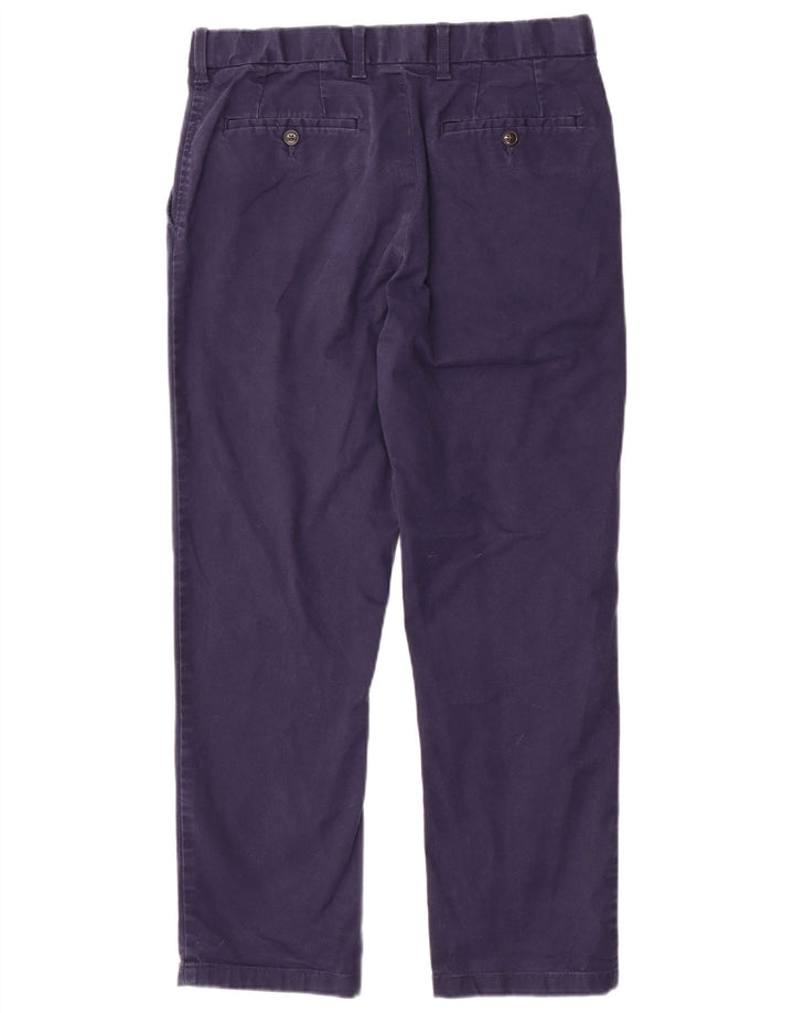 Marks & Spencer Herre Blue Harbor Regular Chino Bukser W34 L29 Navy Blue