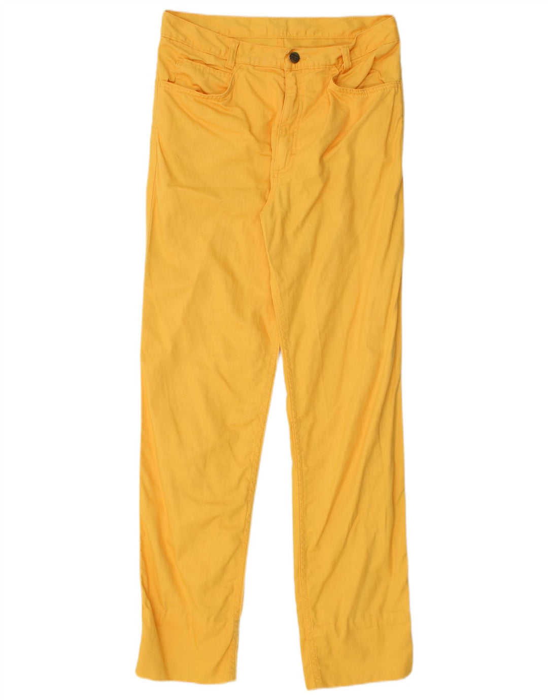 POOH Womens Slim Casual Trousers W30 L29 Yellow