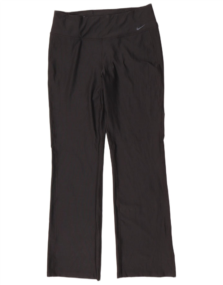Nike Dame Dri Fit Leggings UK 14 Large Black Polyester