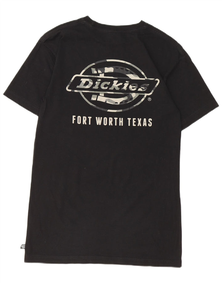 DICKIES Mens Graphic T-Shirt Top XS Black Cotton