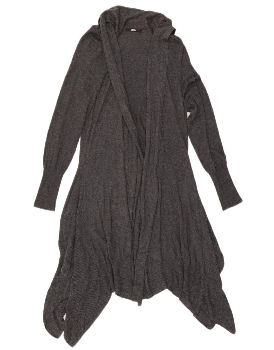 Marks & Spencer Dame Longline Åben Cardigan Sweater UK 16 Large Grey
