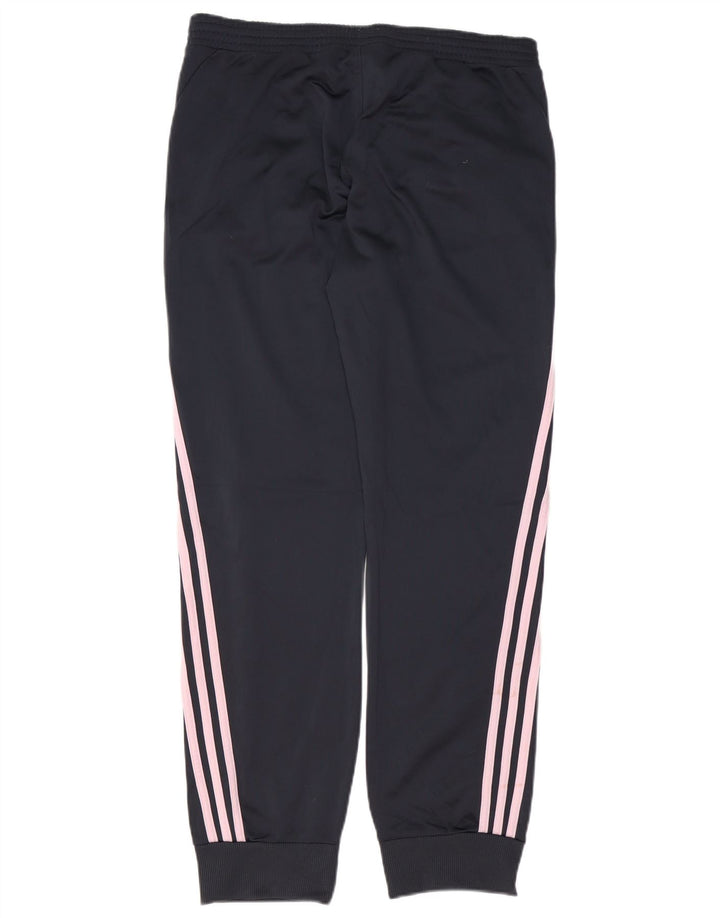 ADIDAS Træningsdragt til kvinder Joggers UK 16 Large Navy Blue Polyester