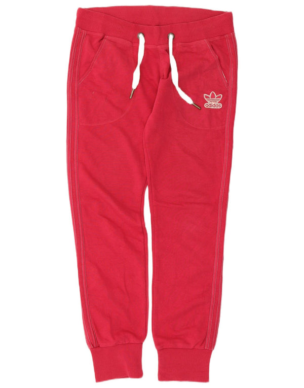 Adidas Dame træningsdragt Bukser Joggers IT 44 Medium Rød Bomuld