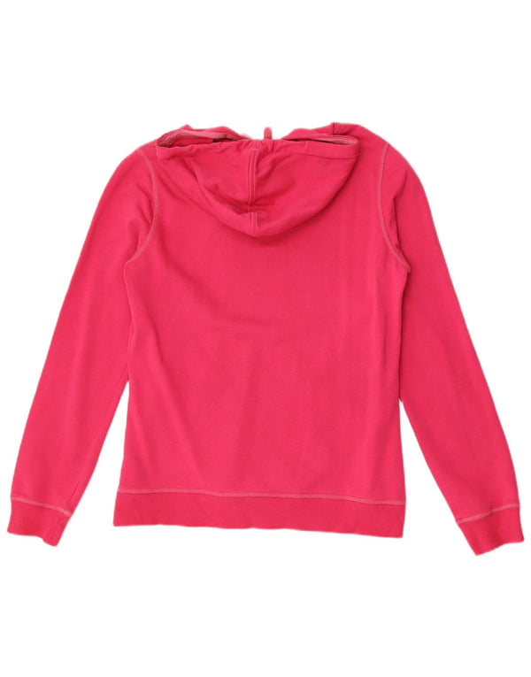 Champion Womens Heritage Fit Grafisk Hoodie Jumper UK 14 Large Pink