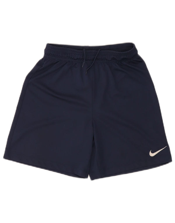 NIKE Drenge Dri Fit Sportshorts 12-13 år Large Navyblå polyester