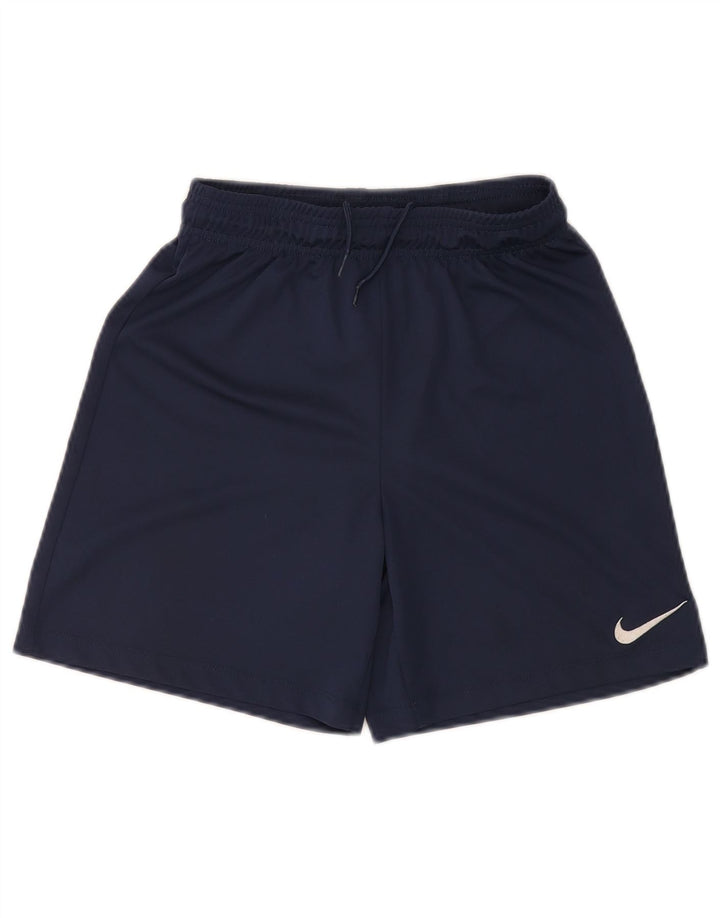 NIKE Drenge Dri Fit Sportshorts 12-13 år Large Navyblå polyester