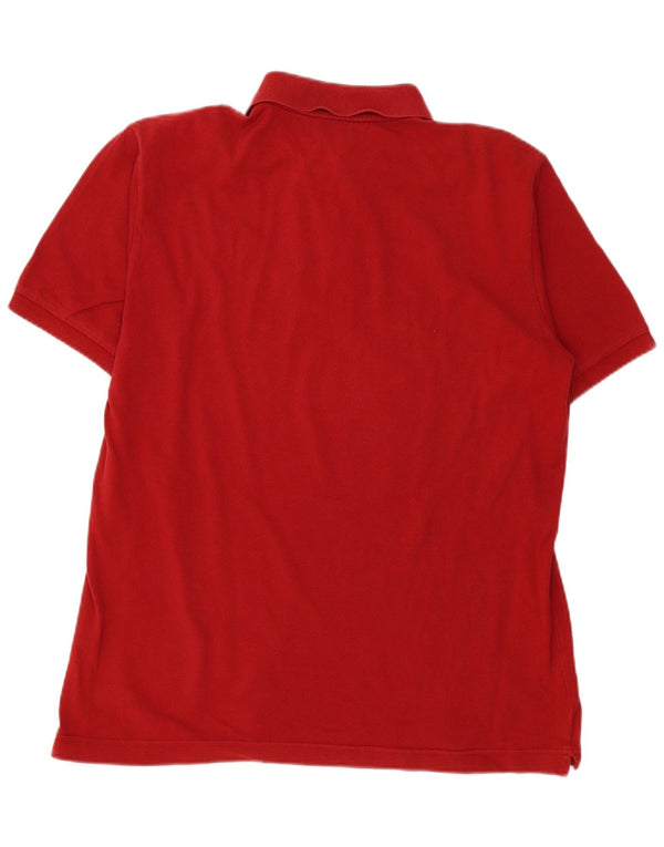 Kappa Mens Polo Shirt Large Red Cotton