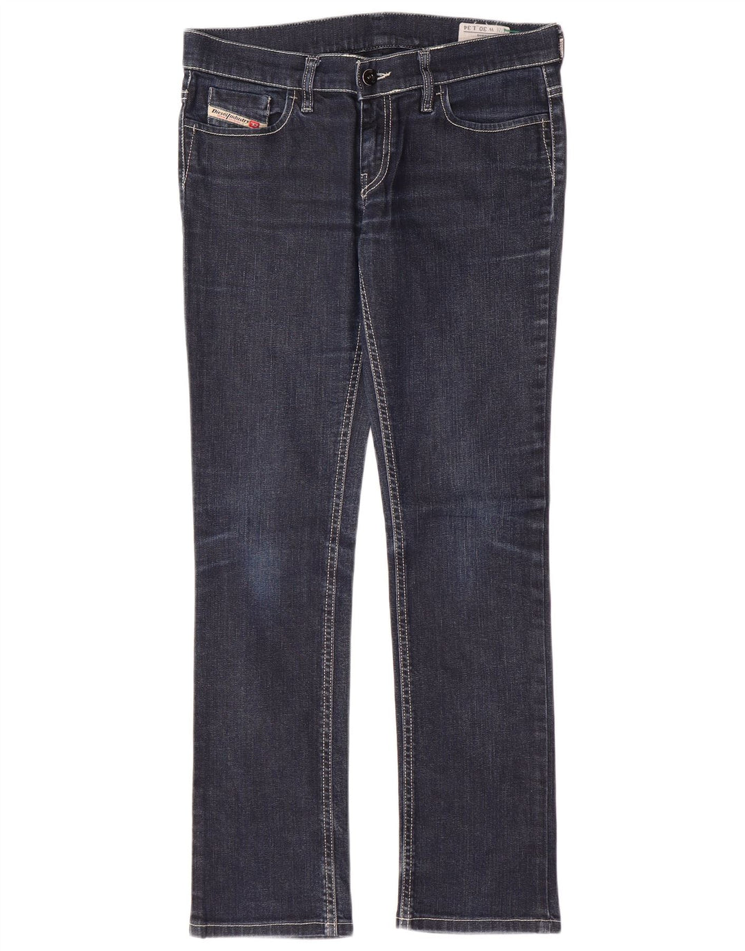 DIESEL Dame Liv Slim Jeans W30 L30 Marineblå Bomuld
