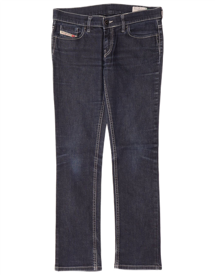 DIESEL Dame Liv Slim Jeans W30 L30 Marineblå Bomuld