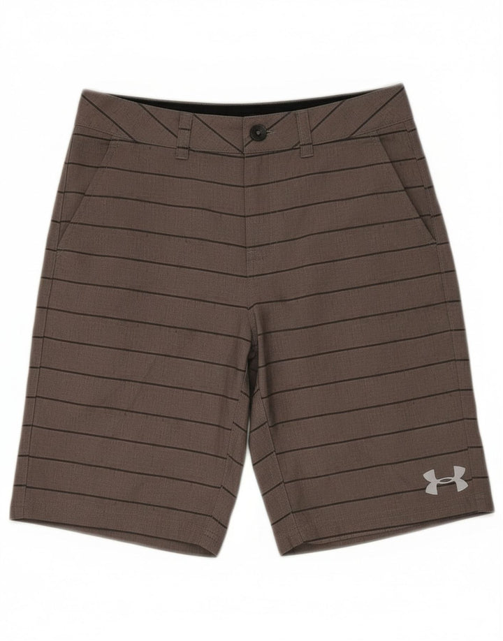 Under Armour Boys Chino Shorts 9-10 år W25 Gråstribet polyester
