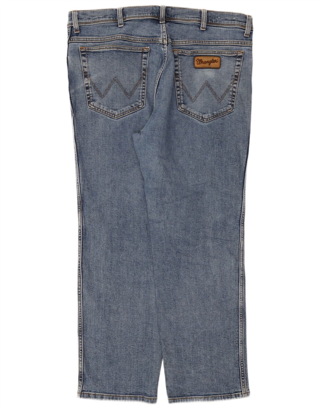 Wrangler Herre Texas Straight Jeans W40 L30 Blå Bomuld