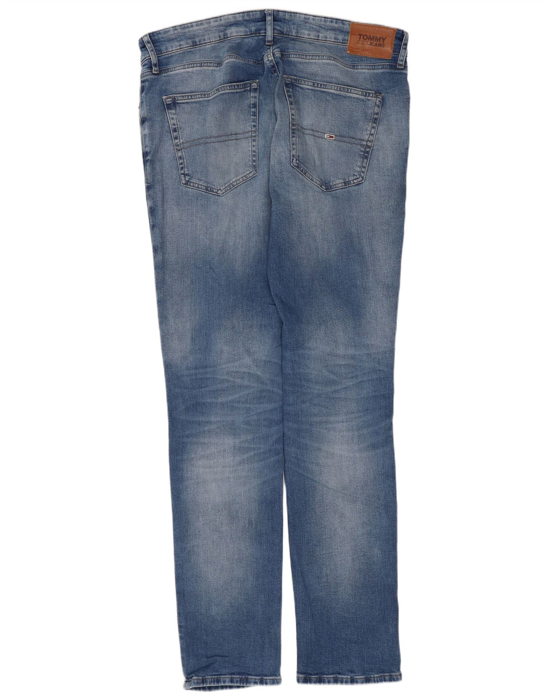 Tommy Hilfiger Herre Slim Jeans W36 L34 Blå Bomuld