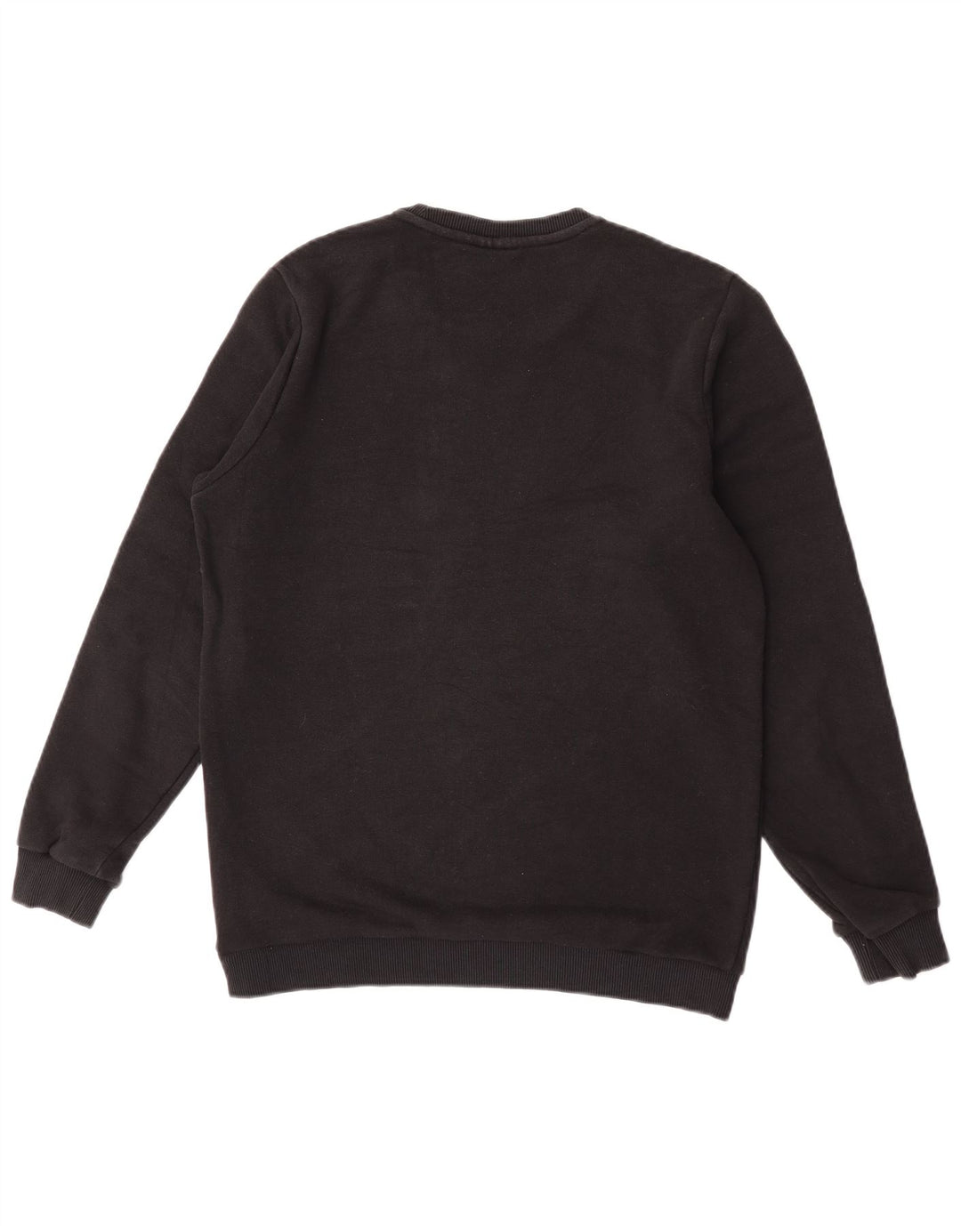 Fila Herre Grafisk Sweatshirt Jumper Lille Sort Colourblock Bomuld