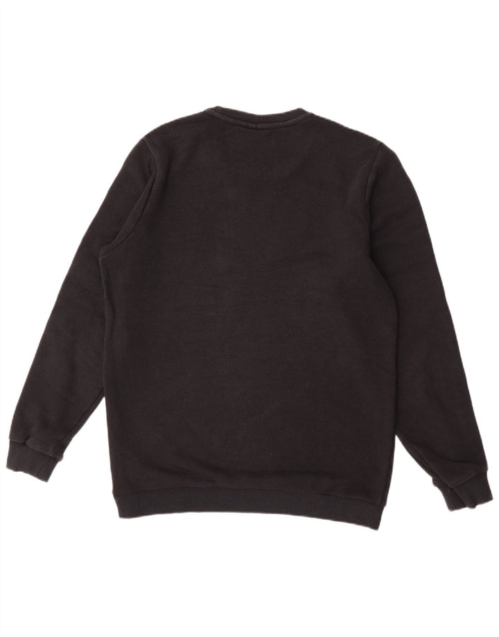 Fila Herre Grafisk Sweatshirt Jumper Lille Sort Colourblock Bomuld