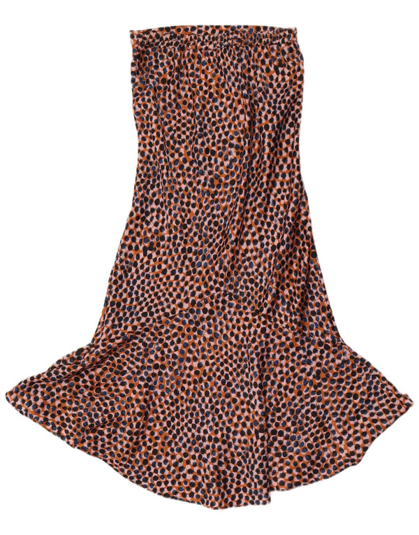 Topshop Dame Havfrue Nederdel UK 6 XS W26 Flerfarvet dyreprint