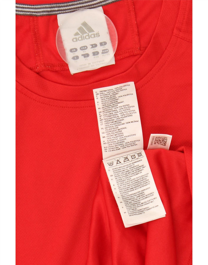 Adidas Dame Climalite Vest Top UK 18 XL Rød Polyester
