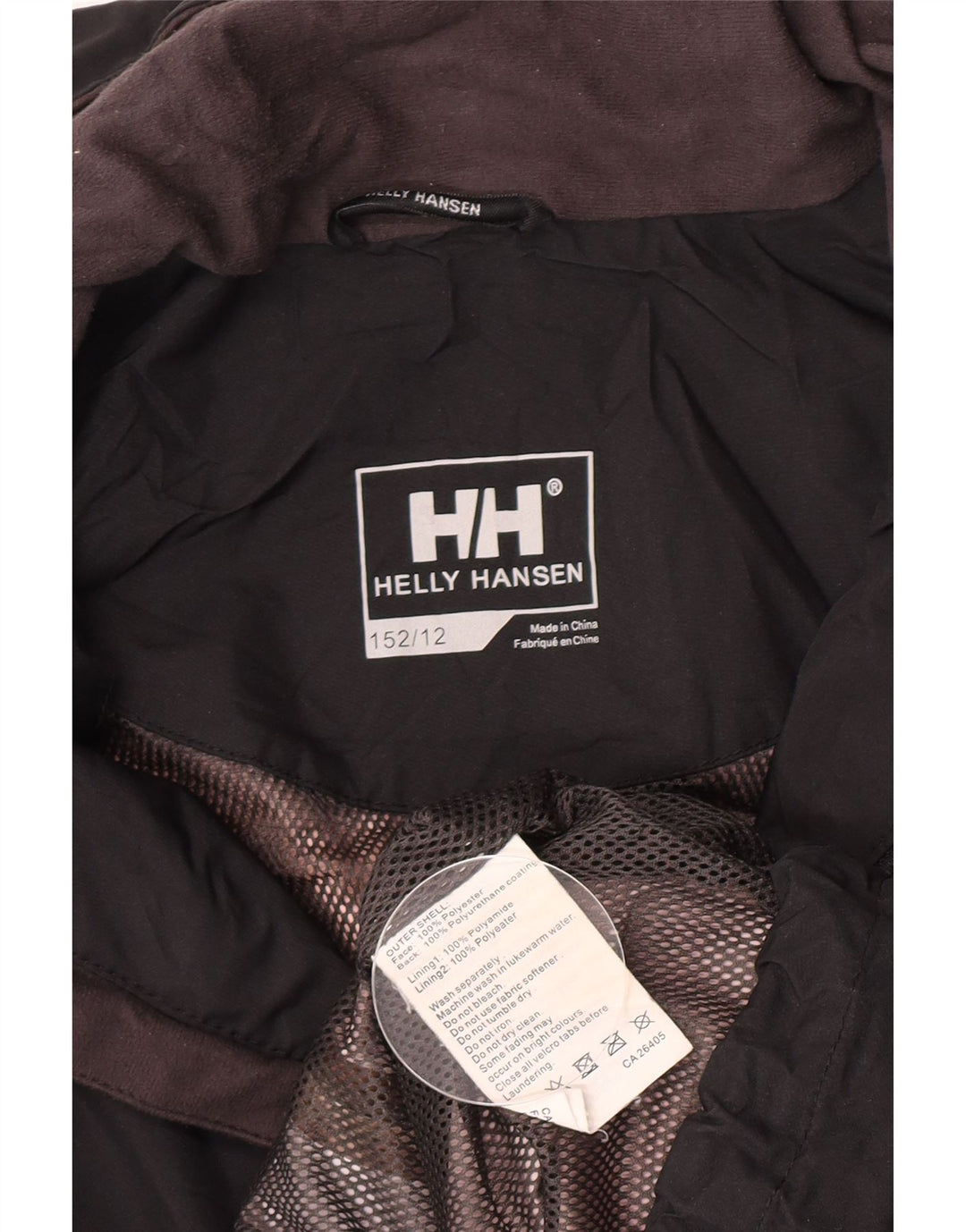 Helly Hansen Boys Windbreaker Jacket 11-12 År Sort Polyester