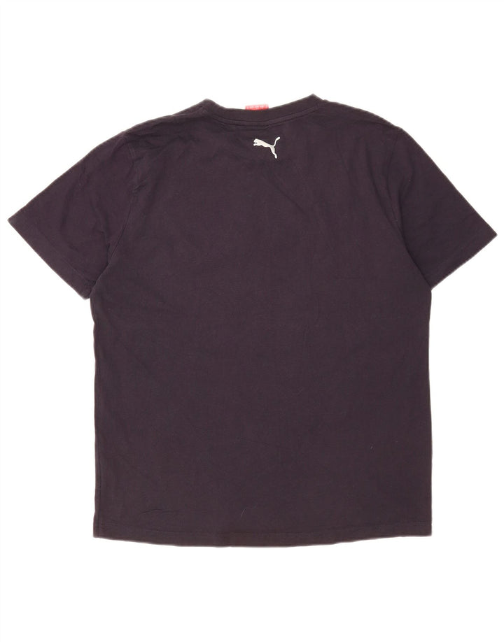 Puma Herre grafisk T-shirt Top Medium Navy Blue