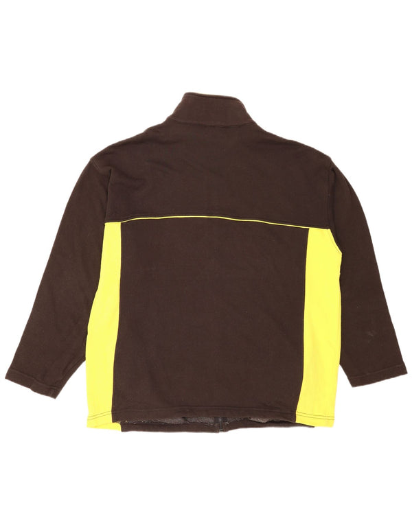 Reebok Herre Regular Fit træningsdragt Topjakke XL Brun Colourblock Sports