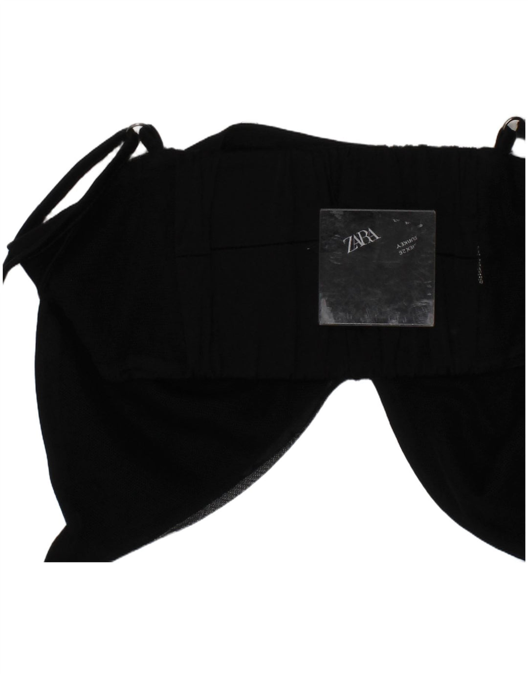 Zara Dame BH Crop Top Lille Sort