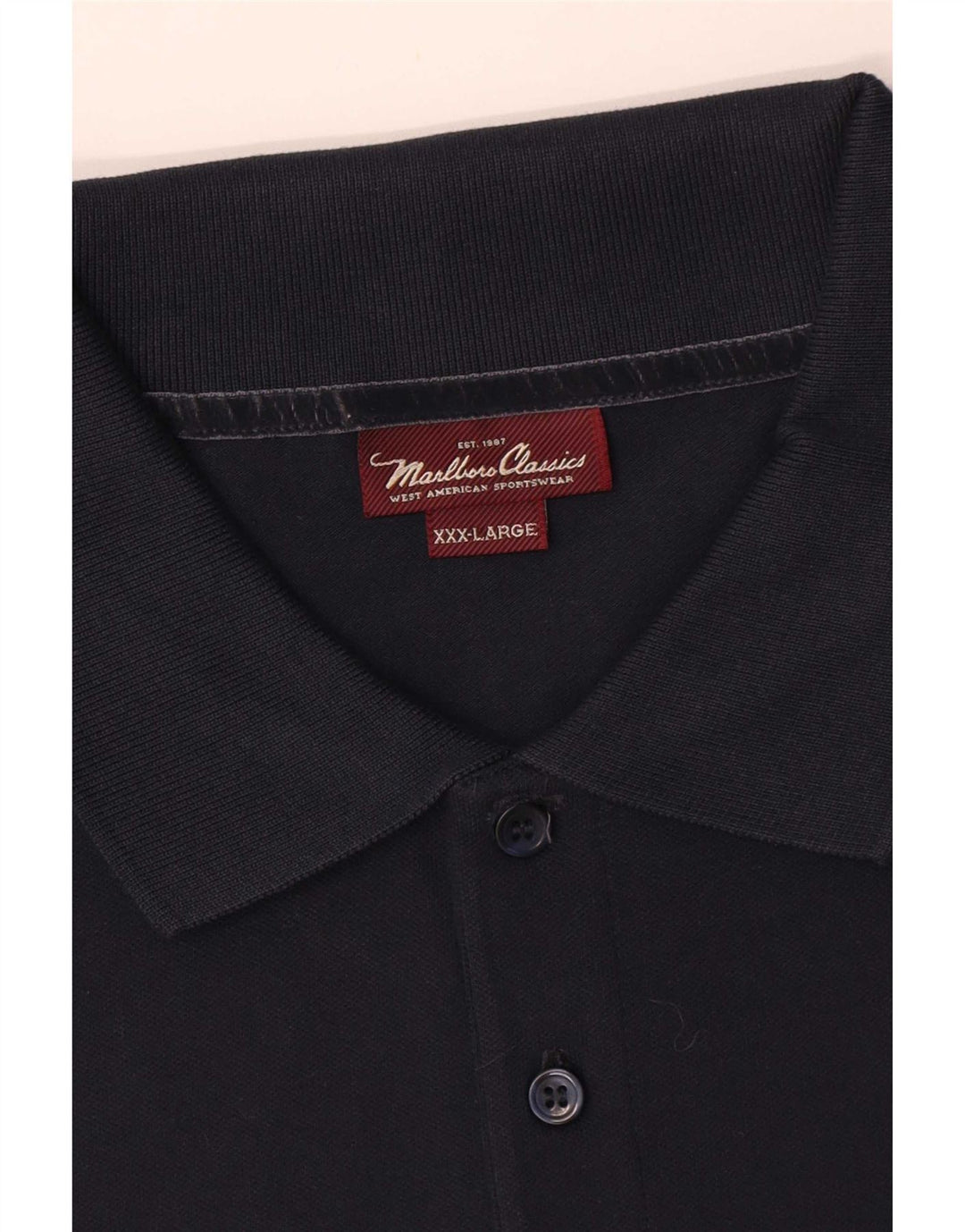 Marlboro Classics Polo Shirt til mænd 3XL Marineblå Bomuld