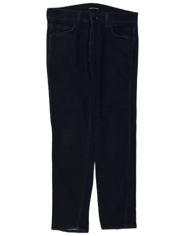 Levi's Womens Line 8 Slim Jeans W30 L30 Marineblå Bomuld