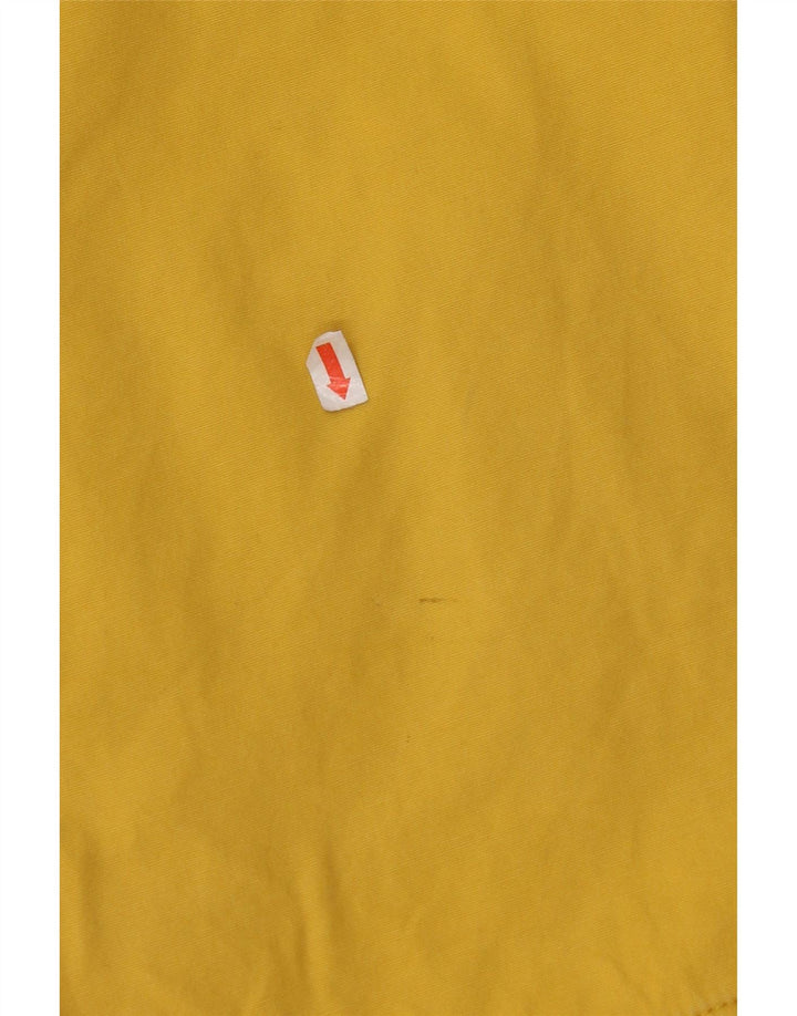 JOULES Regnjakke med hætte til kvinder UK 8 Lille gul bomuld