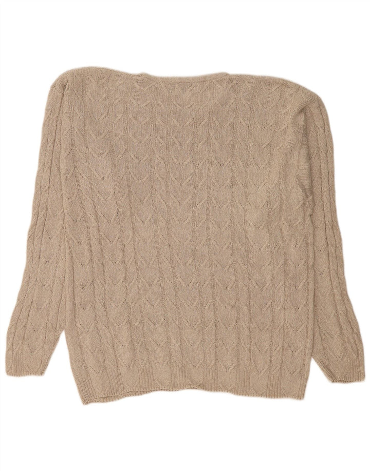 RETREAT Herre Crew Neck Jumper Sweater Stor Beige Bomuld