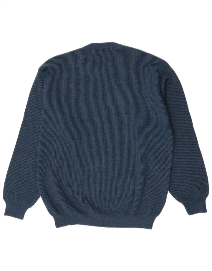 Il Granchio Herre Crew Neck Jumper Sweater Large Navy Blue