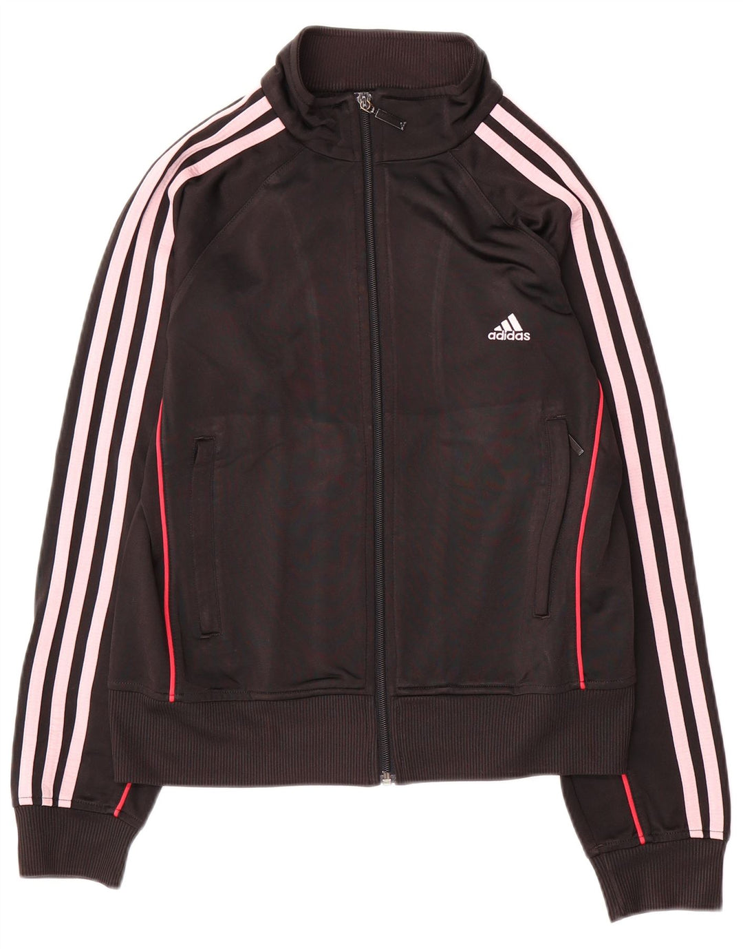 Adidas træningsdragt topjakke til kvinder UK 12 Medium Sort Polyester
